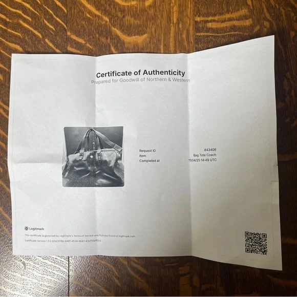 Coach Black Leather Voyage Weekender Travel Bag w/COA - Picture 15 of 15